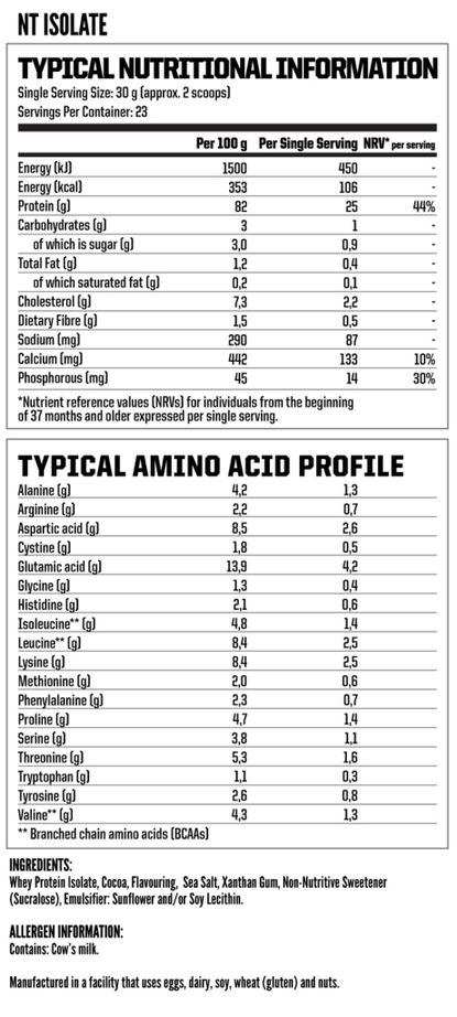 Nutritech NT Isolate Whey Protein